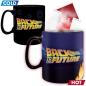 Preview: Back to The Future Tasse Delorean Zurück in die Zukunft Thermoeffekt Kaffeebecher 460 ml Keramik Geschenkbox 1