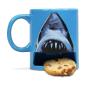 Preview: Der weiße Hai 3D Tasse Jaws Kaffeebecher mit Kekshalter Geschenkbox