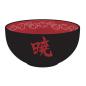Preview: Naruto Shippuden Akatsuki Müslischale Schüssel Wolke Logo Müslischüssel Keramik Schale 600ml Schwarz ABYBOL035 1