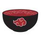 Preview: Naruto Shippuden Akatsuki Müslischale Schüssel Wolke Logo Müslischüssel Keramik Schale 600ml Schwarz ABYBOL035
