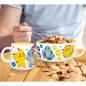Preview: Pokemon Pikachu Schiggy Bisasam Müslischüssel + Tasse Logo Glumanda  Müslischale Kaffeebecher Geschenkbox Nintendo