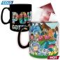 Preview: Pokemon Relaxo Tasse Bisasam XXL Thermoeffekt Kaffeebecher Schiggy Logo Mug Gotta catch em all 460ml Schwarz Geschenkbox