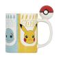 Preview: Pokemon Schiggy Tasse Glumanda Pikachu 3D Kaffeebecher Bisasam Mug Keramik  460ml Geschenkbox 1