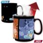 Preview: Pokemon Schiggy Tasse Glumanda Thermoeffekt Kaffeebecher Evolution Bisasam Mug Keramik 460ml Schwarz Geschenkbox