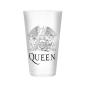 Preview: Queen Glas Freddie Mercury Rock Band Logo Trinkglas 400 ml Geschenkbox 1