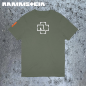 Preview: Rammstein Logo Herren T-Shirt Oliv