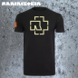 Preview: Rammstein Logo Herren T-Shirt Leuchtfunktion Glow in the Dark
