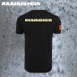 Preview: Rammstein Logo Herren T-Shirt Leuchtfunktion Glow in the Dark