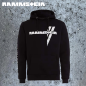 Preview: Rammstein Weisse Balken Herren Kapuzenpullover Hoodie
