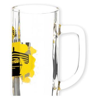 Borussia Dortmund BVB 09 DFB Fussball Verein Bierglas Bierkrug Skyline Logo Merch Fanartikel Geschenkbox Krug 2