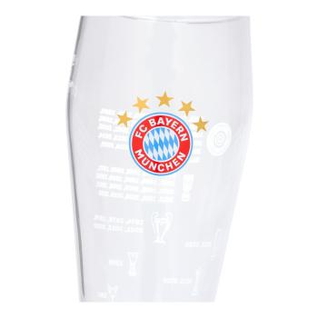 FC Bayern München DFB Fussball Verein Bundesliga Weißbiergläser 2er Set Gläser Bierglas Erfolge Logo Merch Fanartikel Geschenkbox 2