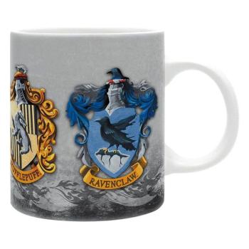 Harry Potter Tasse Hogwarts Wappen Gryffindor  Hufflepuff Slytherin Ravenclaw Geschenkbox 1