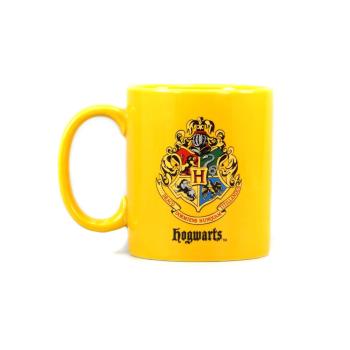 Harry Potter Tasse  Hufflepuff Logo Hogwarts Crest Mug  Kaffeetasse Gelb Keramik Geschenkbox 1