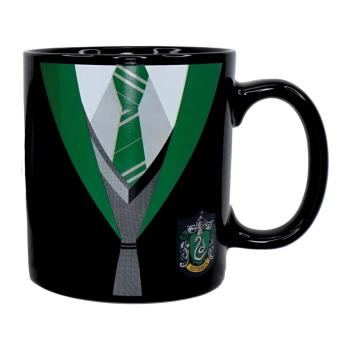 Harry Potter Tasse Slytherin Uniform Thermoeffekt Kaffeetasse Hogwarts Logo Crest Mug Keramik Geschenkbox 1