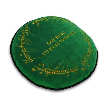 Preview: Herr der Ringe Kissen Der eine Ring Cushion Logo Elbenschrift 34 cm 2