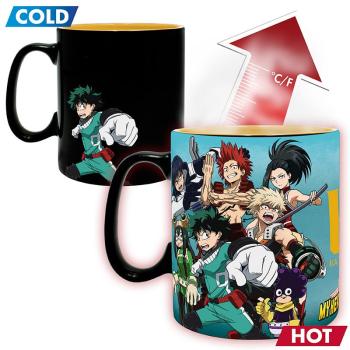 My Hero Academia Deku und Crew XL Thermoeffekt Tasse Geschenkbox Anime 1
