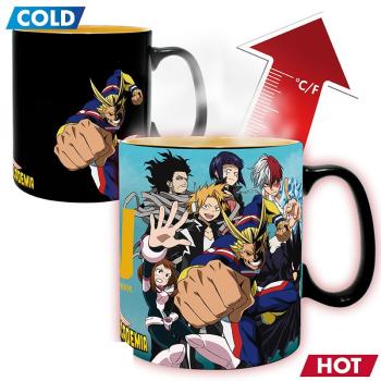 My Hero Academia Deku und Crew XL Thermoeffekt Tasse Geschenkbox Anime
