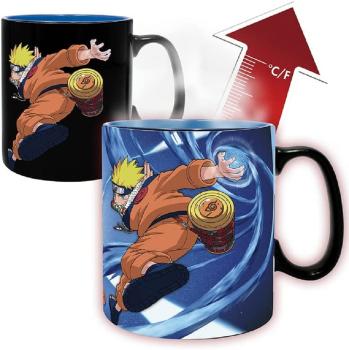 Naruto Shippuden Tasse Naruto Vs. Sasuke Thermoeffekt 460 ml Geschenkbox 1