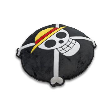 One Piece Deko Kissen Luffy Ruffy Totenkopf Logo 35 cm 2