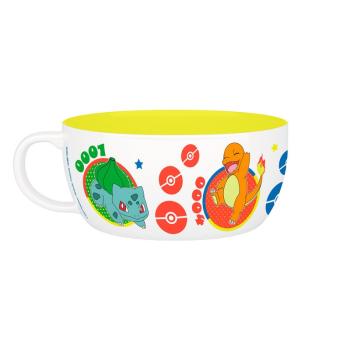 Preview: Pokemon Pikachu Schiggy Bisasam Müslischüssel + Tasse Logo Glumanda  Müslischale Kaffeebecher Geschenkbox Nintendo 2