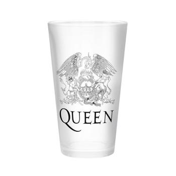 Queen Glas Freddie Mercury Rock Band Logo Trinkglas 400 ml Geschenkbox 1