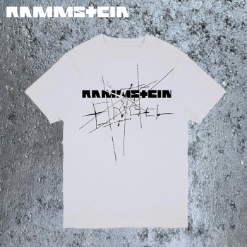 Rammstein Logo T-Shirt Herren Weiss