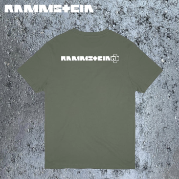 Preview: Rammstein Logo Herren T-Shirt Oliv