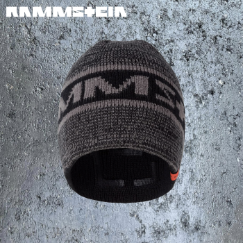 Rammstein Logo Wende-Mütze Schwarz/Grau