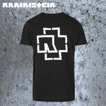 Preview: Rammstein weisse Balken Herren T-Shirt