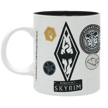 Preview: Skyrim Tasse Dragonborn Kaffeebecher The Elder Scrolls Kaffeetasse Logo Abzeichen Mug Geschenkbox 1