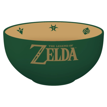 Legend of Zelda Müslischüssel – Grün mit Hyrule-Logo | Offizieller Nintendo Fanartikel