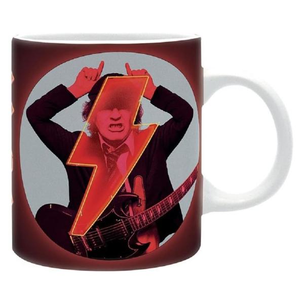 AC DC Tasse Angus Young Kaffeebecher Horns Logo Mug Geschenkbox