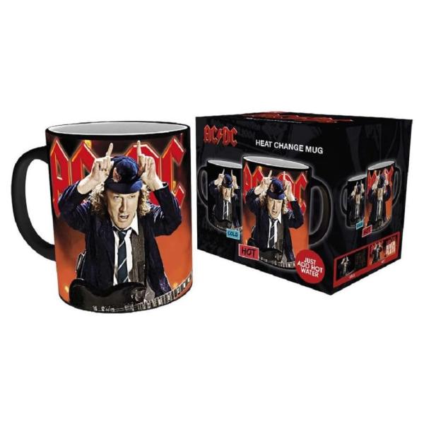 AC DC Tasse Live At River Plate Kaffeebecher Logo Kaffeetasse Thermoeffekt Mug Geschenkbox