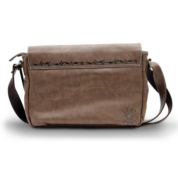 Abysse Corp Naruto Shippuden Tasche Konoha Logo Cosplay Umhängetasche Schultertasche Braun 1