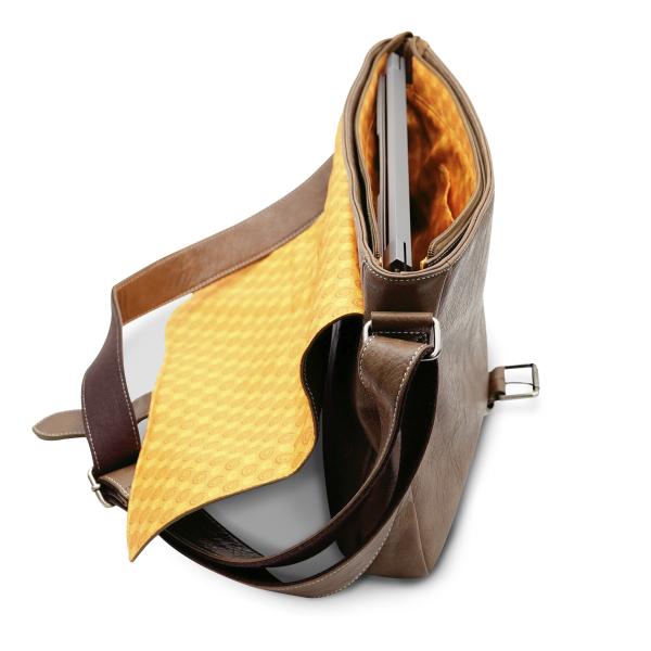Abysse Corp Naruto Shippuden Tasche Konoha Logo Cosplay Umhängetasche Schultertasche Braun 5