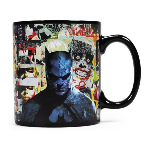 Batman Tasse Villains Thermoeffekt Superhelden Kaffeebecher Logo Joker Mug We Are Not Afraid Geschenkbox