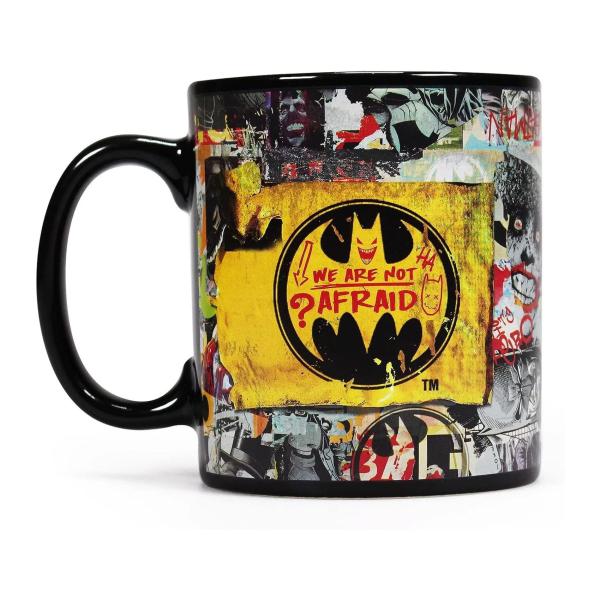 Batman Tasse Villains Thermoeffekt Superhelden Kaffeebecher Logo Joker Mug We Are Not Afraid Geschenkbox