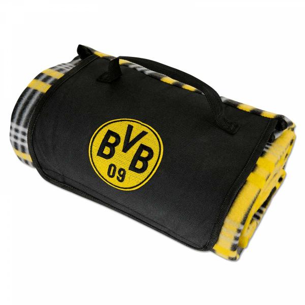 Borussia Dortmund BVB 09 DFB Fussball Verein Picknickdecke Logo Merch Fanartikel