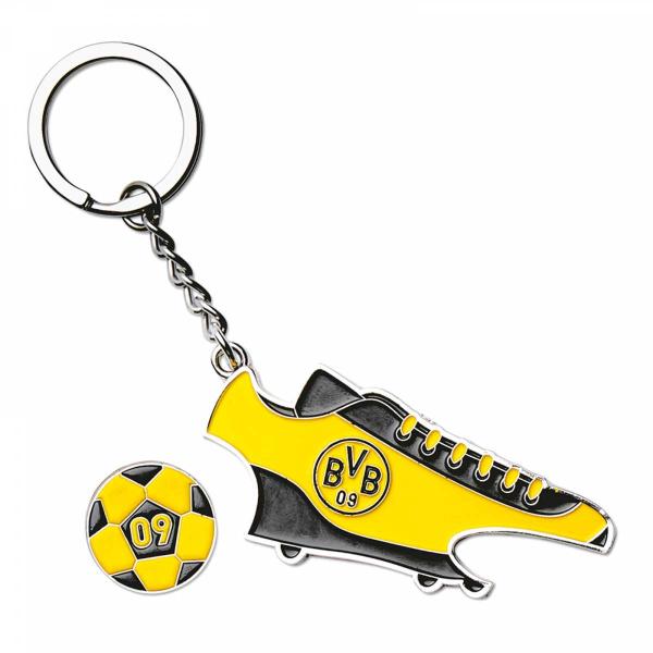 Borussia Dortmund BVB 09 DFB Fussball Verein Schlüsselanhänger mit einkaufschip Logo Fanartikel