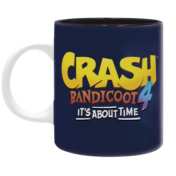 Crash Bandicoot 4 Tasse Crash Bandicoot Its About Time Kaffeebecher Logo Mug Keramik Geschenkbox 1