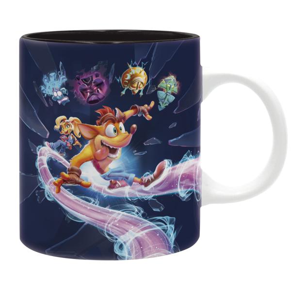 Crash Bandicoot 4 Tasse Crash Bandicoot Its About Time Kaffeebecher Logo Mug Keramik Geschenkbox