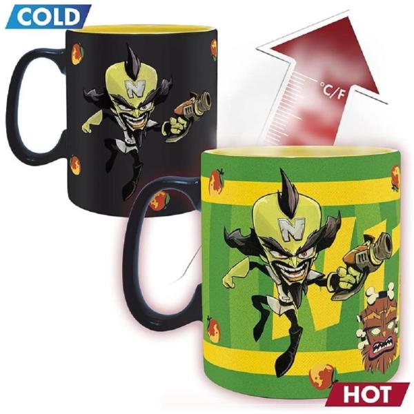 Crash Bandicoot Tasse Dr Neo Cortex Thermoeffekt Kaffeebecher Crash Bandicoot 460ml Keramik Geschenkbox 1