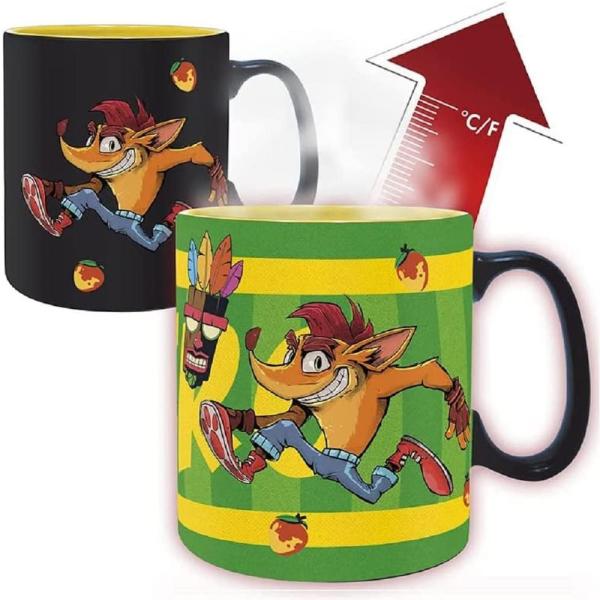 Crash Bandicoot Tasse Dr Neo Cortex Thermoeffekt Kaffeebecher Crash Bandicoot 460ml Keramik Geschenkbox