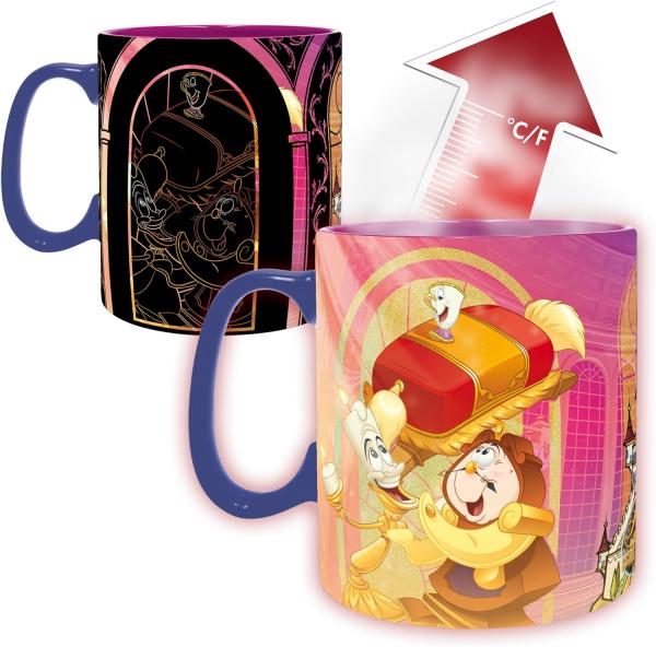 Die Schöne und das Biest Thermoeffekt Tasse XXL