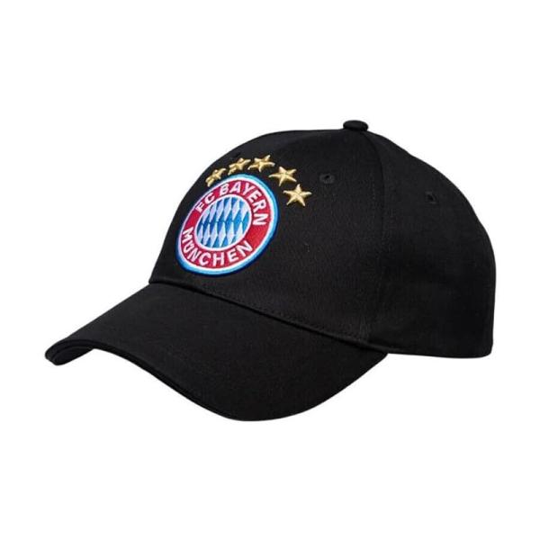 FC Bayern München DFB Fussball Verein Bundesliga Base Cap Mütze Kinder Unisex Merch Fanartikel Logo Schwarz