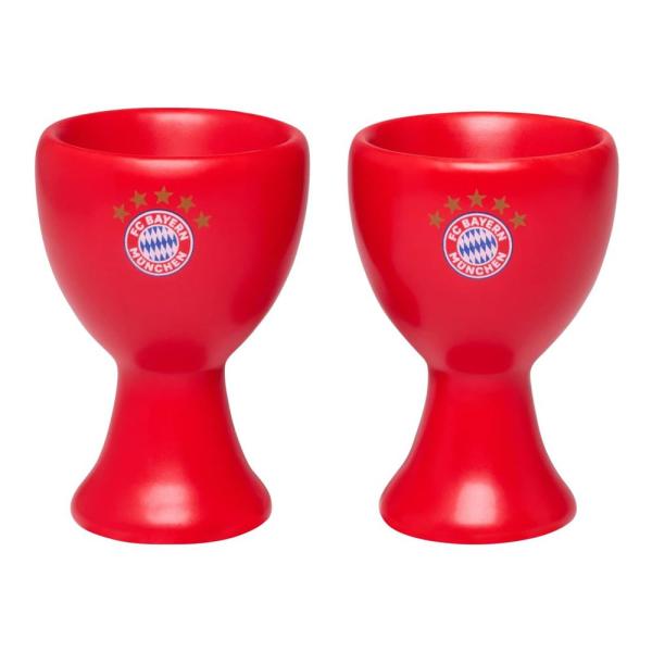 FC Bayern München DFB Fussball Verein Frühstücks Eierbecher Logo Merch Fanartikel rot 1