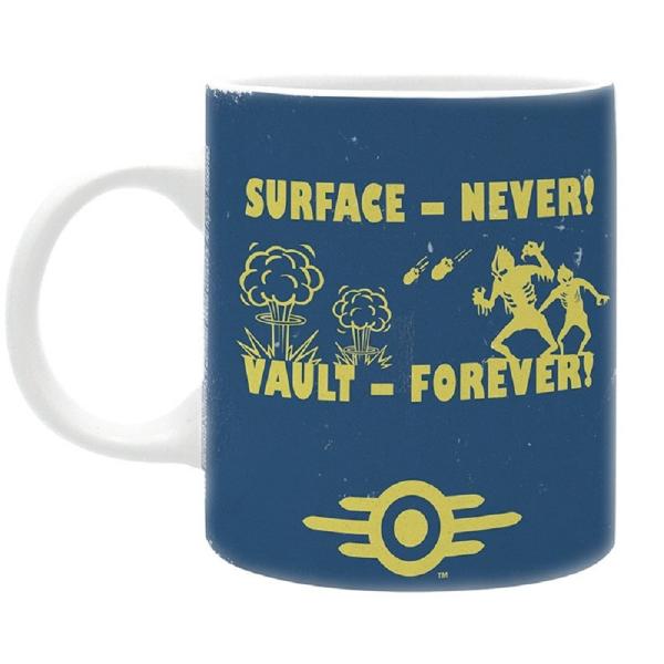 Fallout - Vault Boy Tasse Surface Never Vault Forever Gechenkbox 1