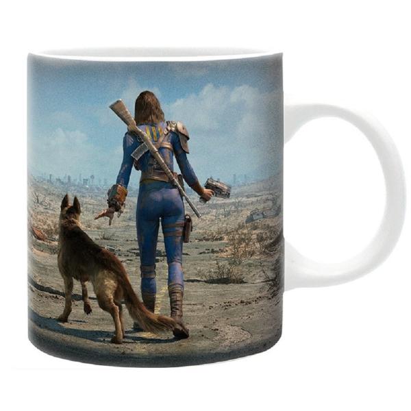 Fallout Tasse Vault Female Sole Survivor Kaffeebecher Logo Keramik Geschenkbox