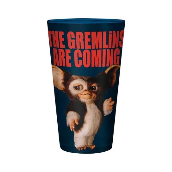 Gremlins Glas Gizmo XL Trinkglas 400 ml Gremlins Are Coming  Geschenkbox