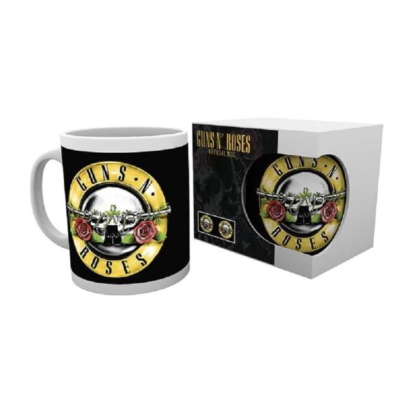 Guns N Roses Tasse Drum Logo Rock Kaffeebecher Mug Geschenkbox